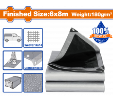 Тент 6х8 м 180 г/м2 WADFOW WTQ8868