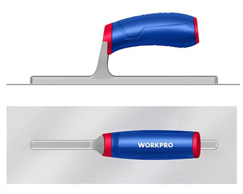 Гладилка WORKPRO 280х130 мм, нержавеющая сталь WP323005
