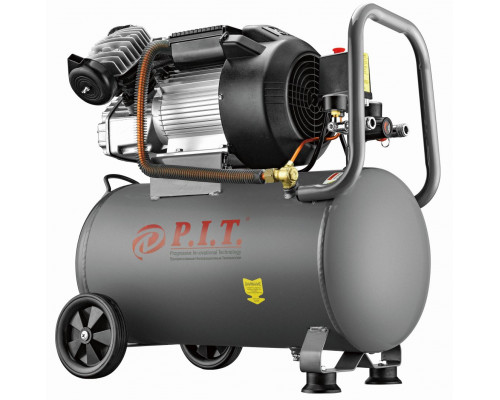 Компрессор P.I.T. двухпоршневой V-образный 50л + набор головок MaxPiler 108шт в подарок АКЦИЯ PAC016003-2,5/50 + MXT-108-SET