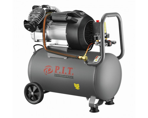 Компрессор P.I.T. двухпоршневой V-образный 50л + набор головок MaxPiler 108шт в подарок АКЦИЯ PAC016003-2,5/50 + MXT-108-SET