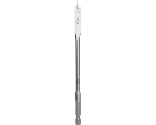 Сверло по дереву перовое P.I.T. Ø8x152 мм, хвостовик HEX 1/4"/6,35 мм AWOD04-0008