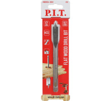 Сверло по дереву перовое P.I.T. Ø12x152 мм, хвостовик HEX 1/4"/6,35 мм AWOD04-0012