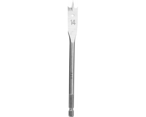 Сверло по дереву перовое P.I.T. Ø14x152 мм, хвостовик HEX 1/4"/6,35 мм AWOD04-0014