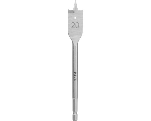 Сверло по дереву перовое P.I.T. Ø20x152 мм, хвостовик HEX 1/4"/6,35 мм AWOD04-0020