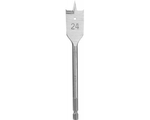 Сверло по дереву перовое P.I.T. Ø24x152 мм, хвостовик HEX 1/4"/6,35 мм AWOD04-0024 Сверло по дереву перовое P.I.T. Ø24x152 мм, хвостовик HEX 1/4"/6,35 мм AWOD04-0024
