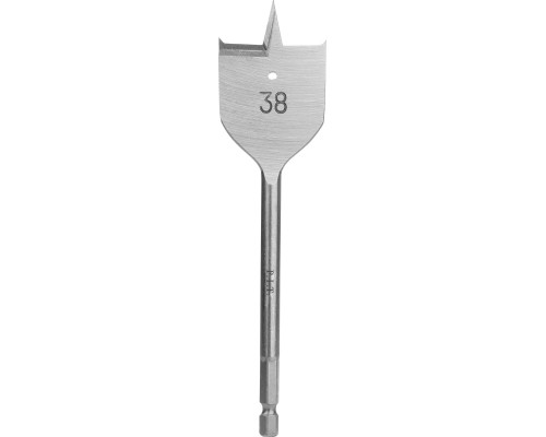 Сверло по дереву перовое P.I.T. Ø38x152 мм, хвостовик HEX 1/4"/6,35 мм AWOD04-0038 Сверло по дереву перовое P.I.T. Ø38x152 мм, хвостовик HEX 1/4"/6,35 мм AWOD04-0038