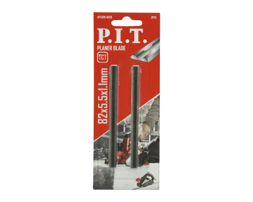 Ножи для рубанка P.I.T. 82x5,5х1,1 мм, 2 шт, TCT, двусторонние APLS09-082B Ножи для рубанка P.I.T. 82x5,5х1,1 мм, 2 шт, TCT, двусторонние APLS09-082B