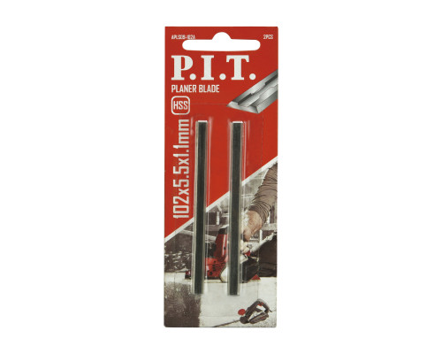Ножи для рубанка P.I.T. 102x5,5х1,1 мм, 2 шт, HSS, двусторонние APLS09-102A Ножи для рубанка P.I.T. 102x5,5х1,1 мм, 2 шт, HSS, двусторонние APLS09-102A