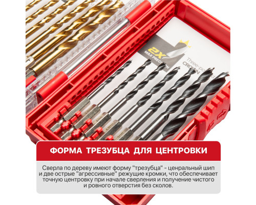 Набор свёрл по металлу и дереву P.I.T. cерия DRUA (14 шт, хвостовик HEX 1/4"/6.35 мм) ASET05-0014 Набор свёрл по металлу и дереву P.I.T. cерия DRUA (14 шт, хвостовик HEX 1/4"/6.35 мм) ASET05-0014