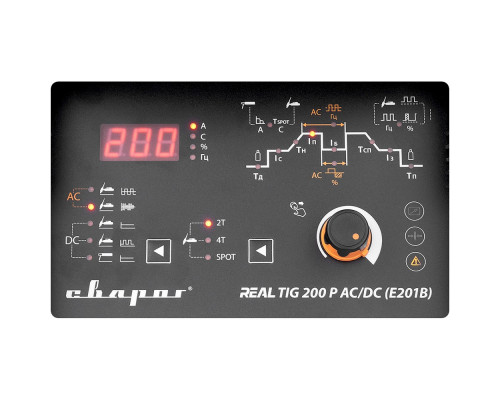 Сварочный аппарат Сварог TIG 200 P AC/DC "REAL" (Е201В) Black Маска+педаль+перчатки 00000099292