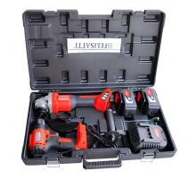 Аккумуляторный набор Felisatti Шуруповерт FT19026 + УШМ FT1606 +2 АКБ 19021606