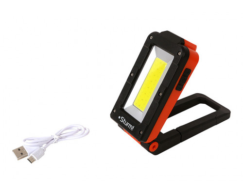 Фонарь-прожектор 300лм, аккумуляторный, COB+XPE светодиоды, 4 магнита, Sturm! 4052-05-300