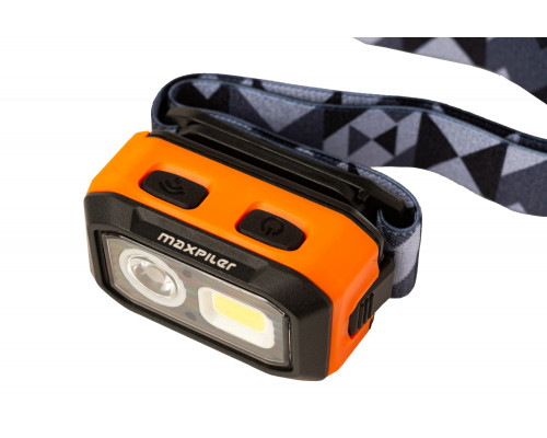 Фонарь налобный аккумуляторный MAXPILER MHF-02