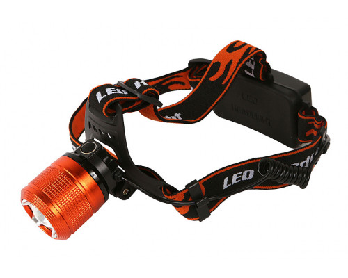 Налобный аккумуляторный фонарь Sturm T6 светодиод, функция зум, 3 режима, 200лм 4052-02-200