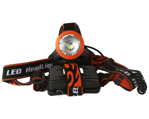 Налобный аккумуляторный фонарь Sturm T6 светодиод, функция зум, 3 режима, 200лм 4052-02-200