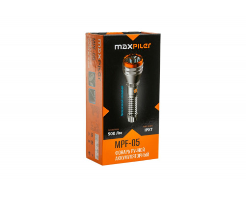 Фонарь ручной аккумуляторный MAXPILER MPF-05