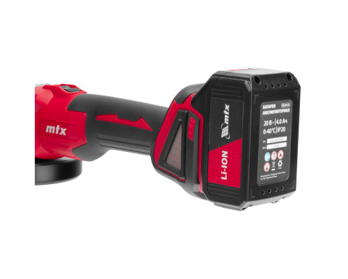 Машина шлифовальная угловая аккумуляторная бесщеточная MTX AGB-BL-20-125 27080