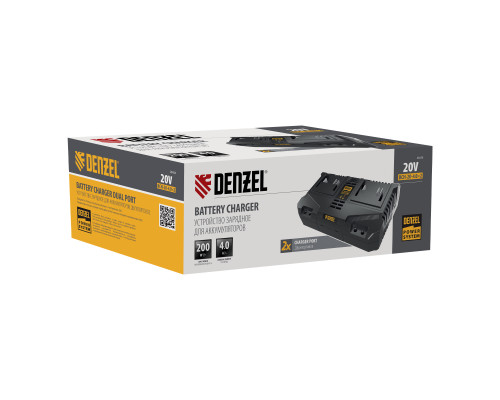 Устройство зарядное для аккумуляторов двухпортовое Denzel BCH-20-4.0x2 28458