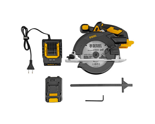 Пила циркулярная аккумуляторная Denzel CCSH-20-165 27405