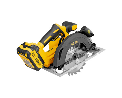 Пила циркулярная аккумуляторная бесщеточная Denzel CCSH-BL-20-185  27409