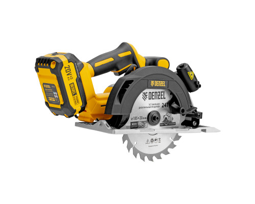 Пила циркулярная аккумуляторная бесщеточная Denzel CCSH-BL-20-185  27409
