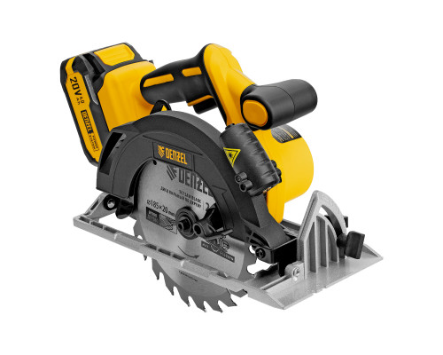 Пила циркулярная аккумуляторная бесщеточная Denzel CCSH-BL-20-185  27409