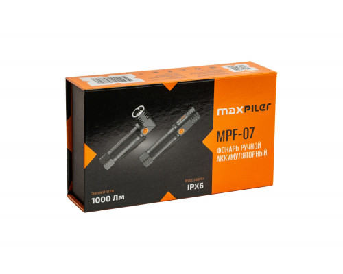 Фонарь ручной аккумуляторный MAXPILER MPF-07