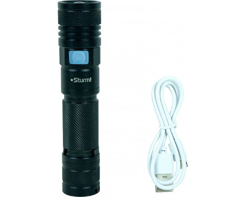 Фонарь 300лм, L2 светодиод, 3x кратный зум, 3 режима, Sturm! 4052-04-300