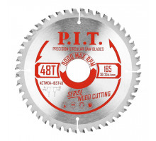 Диск пильный по дереву P.I.T. 165x30/20x1,4 мм 48T, тип зуба TCG ACTW04-165T48