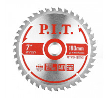 Диск пильный по дереву P.I.T. 180x20/16x1,4 мм 40T, тип зуба TCG ACTW04-180T40