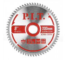 Диск пильный по дереву P.I.T. 200x30/20x2 мм 64T, тип зуба TCG ACTW04-200T64