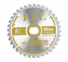 Диск пильный по дереву P.I.T. 160x20/16x2,2 мм 36T, тип зуба ATB ACTW10-160T36
