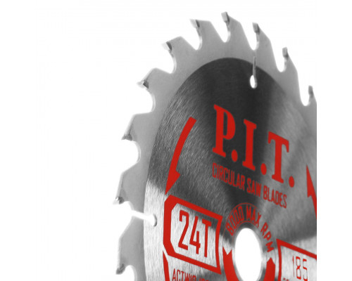 Диск пильный по дереву P.I.T. 185x30/20/16x2,2 мм 24T, тип зуба ATB ACTW10-185T24 Диск пильный по дереву P.I.T. 185x30/20/16x2,2 мм 24T, тип зуба ATB ACTW10-185T24