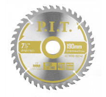 Диск пильный по дереву P.I.T. 190x30/20/16x2,2 мм 40T, тип зуба ATB ACTW10-190T40
