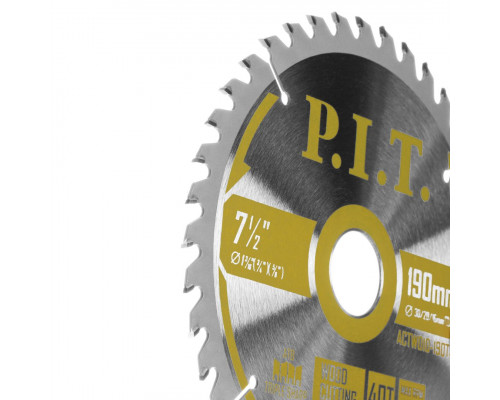 Диск пильный по дереву P.I.T. 190x30/20/16x2,2 мм 40T, тип зуба ATB ACTW10-190T40 Диск пильный по дереву P.I.T. 190x30/20/16x2,2 мм 40T, тип зуба ATB ACTW10-190T40
