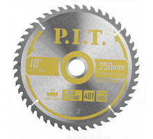 Диск пильный по дереву P.I.T. 250x32/30x2,6 мм 48T, тип зуба ATB ACTW10-250T48