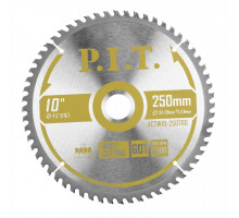 Диск пильный по дереву P.I.T. 250x32/30x2,6 мм 60T, тип зуба ATB ACTW10-250T60